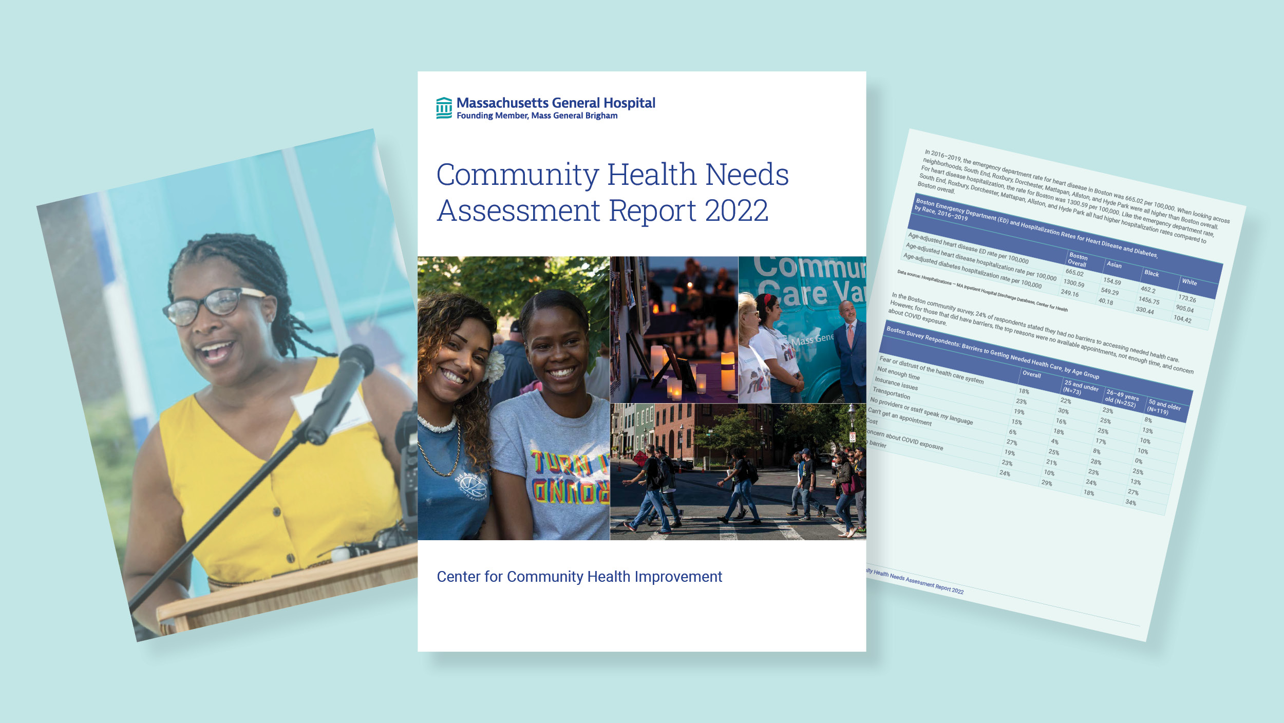 An image displaying the cover of the Community Health Needs Assessment Report An image displaying the cover of the Community Health Needs Assessment Report