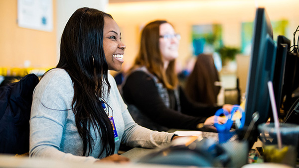 Front desk staff in Yawkey building. Front desk staff in Yawkey building.