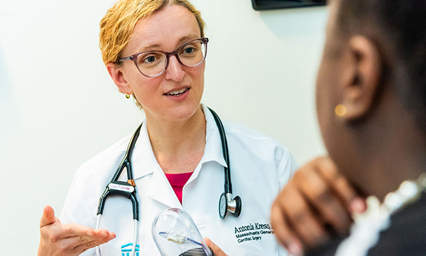 female heart provider speaking to patient female heart provider speaking to patient